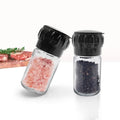 60ml Round Transparent Glass Grinder Bottle with Plastic Mill  JH-05 Mill Cap