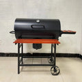 American-Style Premium Steel Powder Coated Oil Drum Smoker Barbecue Grill for Garden Party Outdoor & Camping