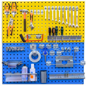 1000*500mm1.4mm Office and Studio Metal Pegboard Industrial Wall Organizer for Tools and Accessories