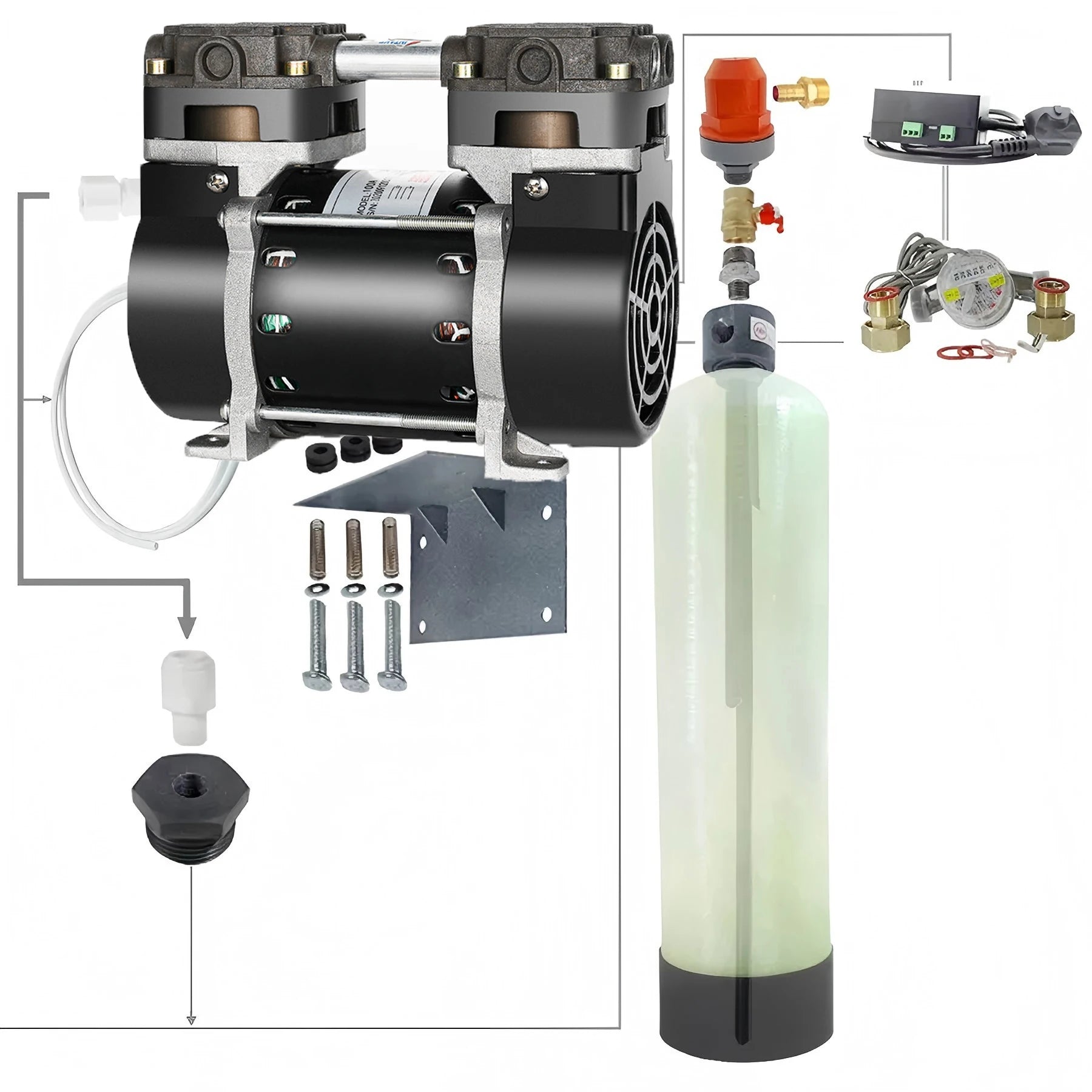 Small DC12V/24V Solar Water Pumps Single Stage Land Pump Copper Impeller Self-Priming Submersible Pump OEM Clean Water