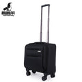 Lightweight Oxford Soft Carry-On Luggage Trolley 4-Wheel Spinner Portable 18 Inch Waterproof Anti-Theft Business Travel Suitcase MegaBDM