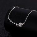 Zircon Galaxy Saturn Charm Pendant Necklace 925 Sterling Silver Classic Link Chain Party Gift