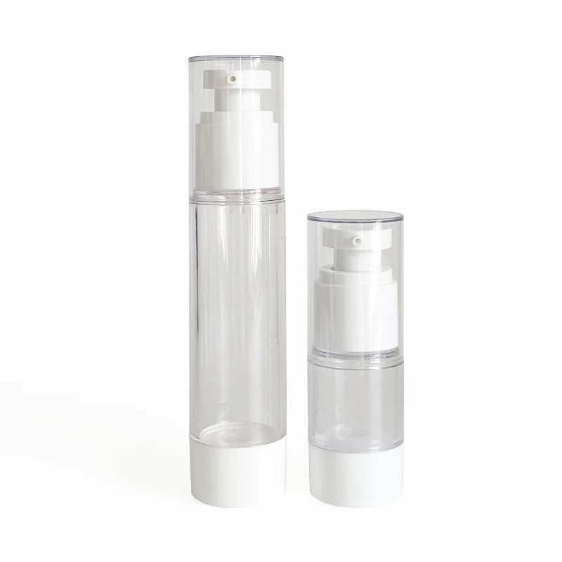 5ml 10ml 15ml 30ml 50ml 80ml 100ml 120ml Plastic clear Airless Lotion Pump Bottle With Pump for Face Masks and Creams