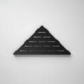 Modern 10 Inch Black Stainless Steel Recessed Storage Corner Shelf No Drilling Needed for Bathroom Use Ships From USA
