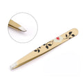 High Quality Professional Anti-Static Pointed Tip Stainless Steel Eyebrow Tweezers New Design Hair Removal Makeup Tool