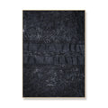 100% Hand Painted Black Abstract Texture Canvas Artwork Wholesale Wall Art Big Oil Painting