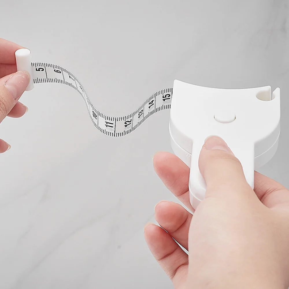 Best Digital Laser Retractable PVC Tape Measure with Adhesive Sticker Durable Acrylic Adhesive for Waist and Chest Measurements