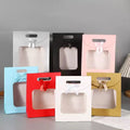 MU Factory Selling Windows Paper Bag Kraft Paper Bag Shopping Resealable Stand up Kraft Gift Bag Packing