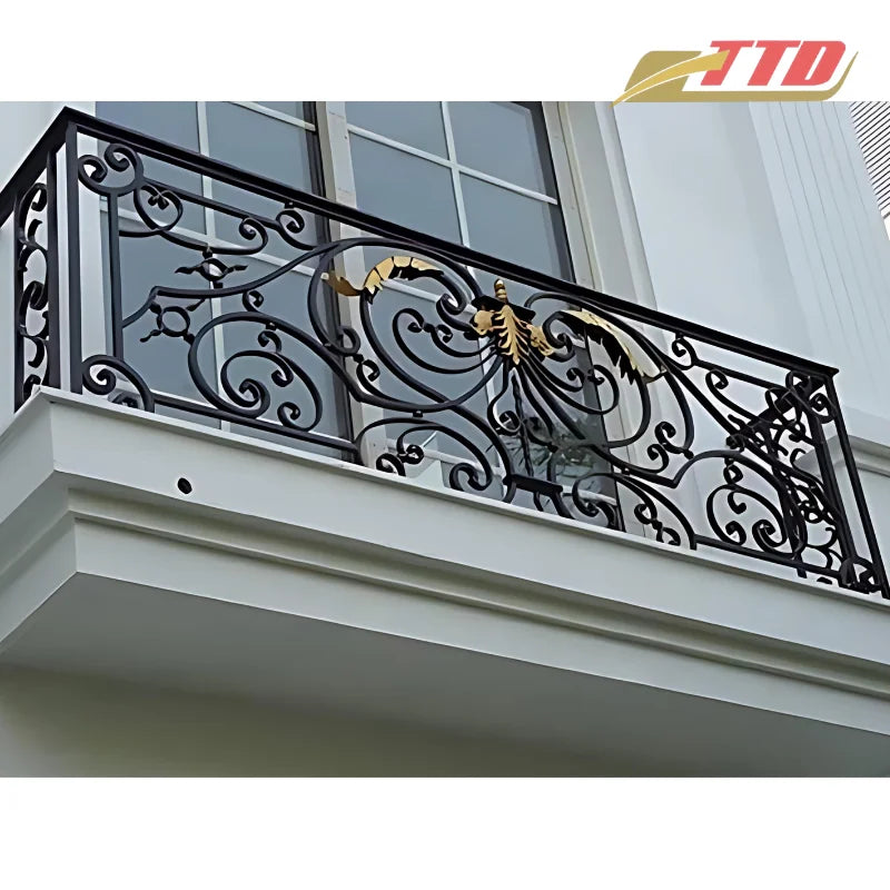 Durable Steel & Iron Balcony Railings for Modern Villa Homes Vietnam Supplier Classic Outdoor Design Lasting Craftsmanship