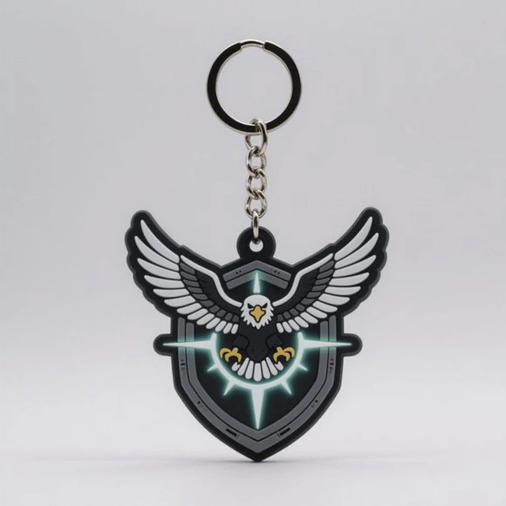 Wholesale Customized PVC Carabiner Key Chain Cartoon 3D Eco-Friendly Durable Waterproof Promotional National Day Activity