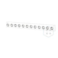 Crystal Acrylic Wall Mounted Necklace Hanger with Dustproof Design for Luxury Bracelet Storage
