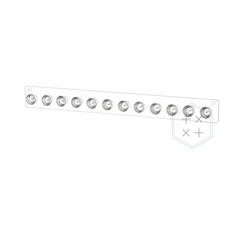Crystal Acrylic Wall Mounted Necklace Hanger with Dustproof Design for Luxury Bracelet Storage
