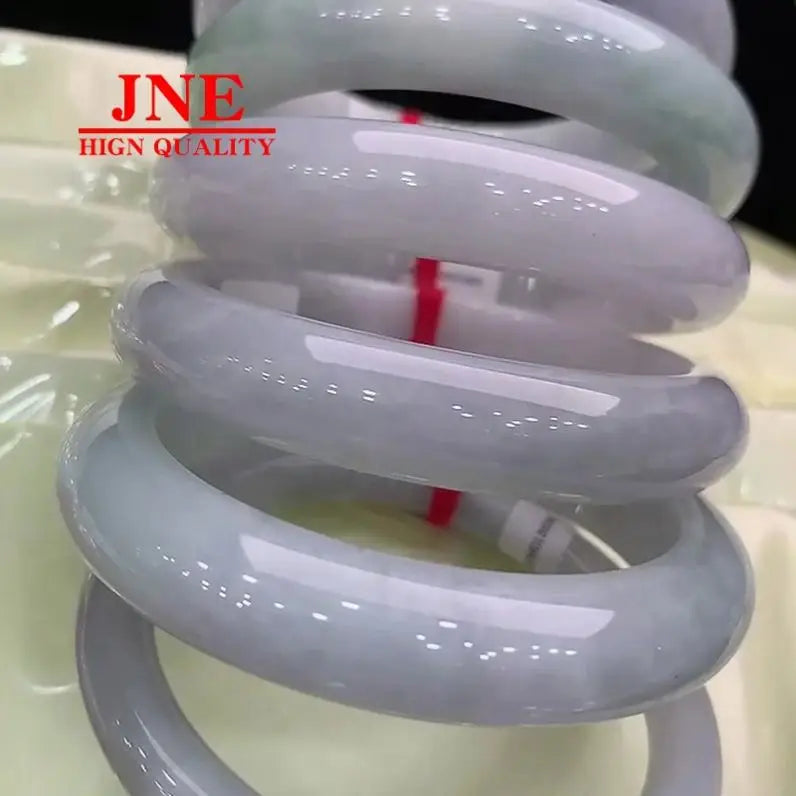 Natural Myanmar A- Type Jade Exquisite Workmanship Type Water Positive Circle Jade Bracelet Wholesale