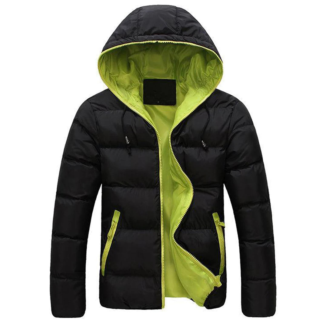 Custom Men Stand Collar Winter Puffer Jacket 90% Duck Waterproof Moisture-Wicking Warm Hood Breathable Quilted Design Plus Size