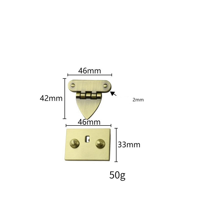 Metal Handbag Purse Button Lock Bag Closure Clasp