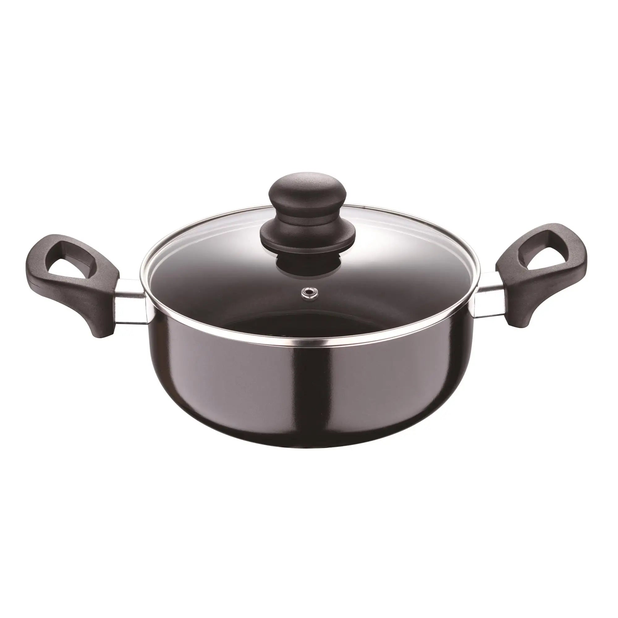 4.3L 24x10cm pressed aluminum saucepan with lid - PIXEL Chef Sauce