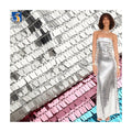 YX852 Cheap Price Width 130cm 300gsm 3x9mm Rectangular Sequin Fabric for BagsBackpacksShoesSkirts