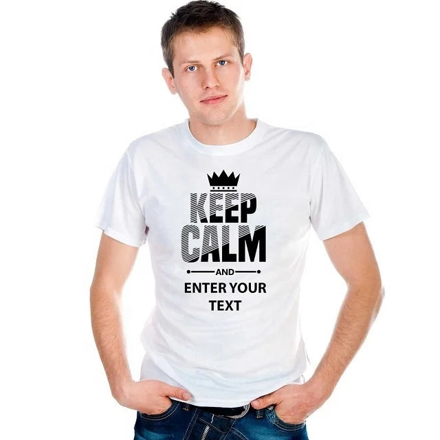 Men's Casual 100% Cotton Pure White O-Neck T-Shirt Custom Logo Printed 150 Gsm Knitted Short Sleeve Daily Wear MOQ 100 Pcs