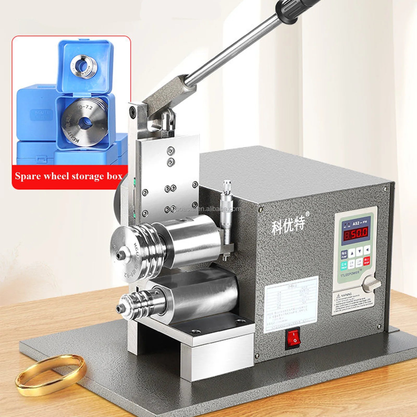 Boasta Motorized Bangle Shaping Rolling Machine with Variable Speed & Interchangeable Auxiliary Rollers