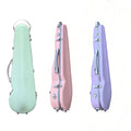 New Design PC Material Colorful Triangle Waterproof Locking System Hand Carry Hard Violin Case