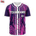 Customized Outfield Baseball Jersey Lightweight Breathable Printed Plus Size Button-Up Team Uniform for Baseball Players Coaches