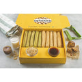 Eco Friendly Bakery Packaging Crepe Mini Pancakes Cake Waffle Pastry Paper Churros Box Packaging with Dip Cup Holder