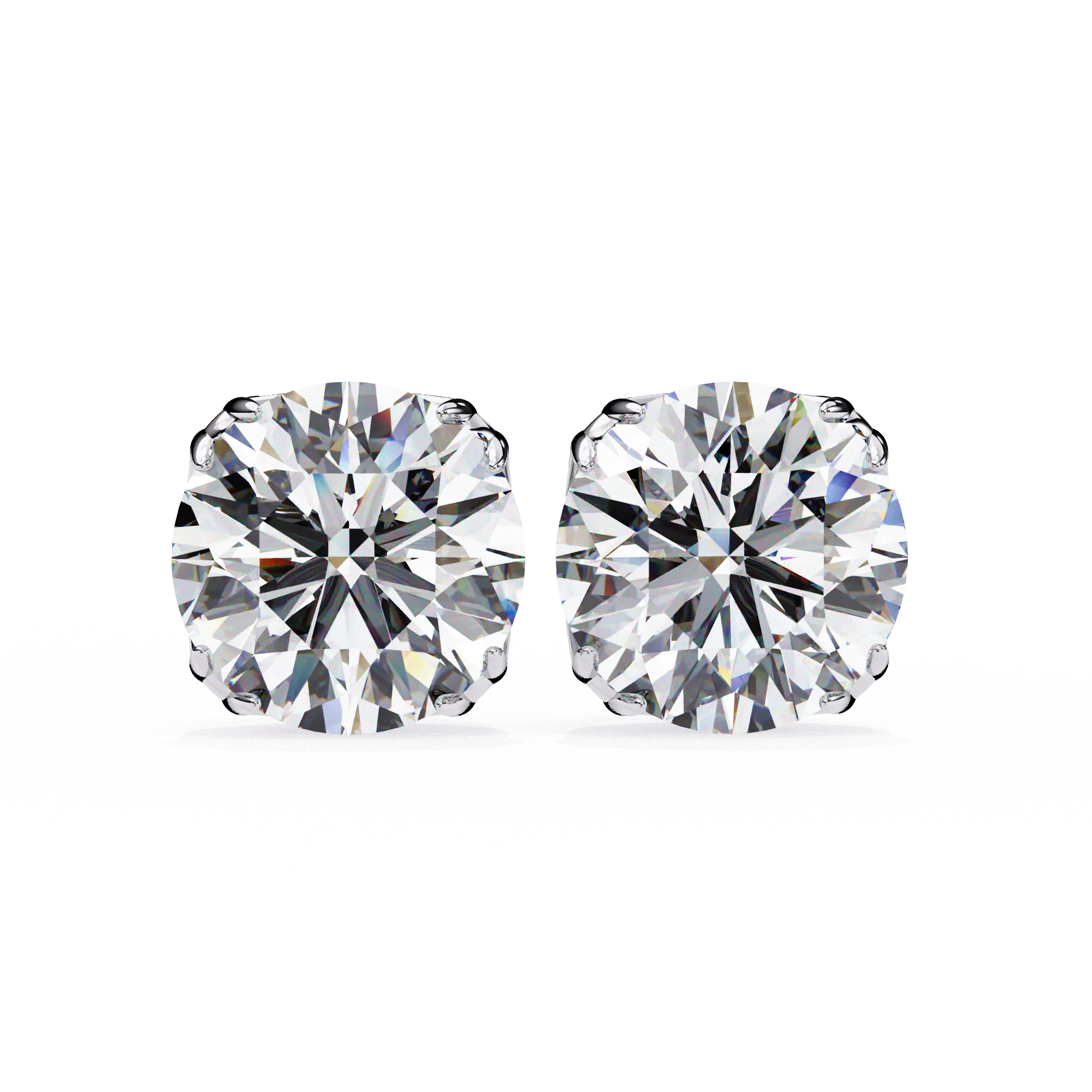 IGI Certified Vintage Style 2.57CT Lab Grown Diamond Alloy Earring 14K/18K Rose Gold Four Claws Classic Design