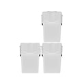 KEDEN SORTIBOX Set of 3 Recycling Bins White 75L