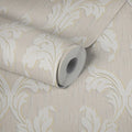 Made Germany Sale Modern Damask Beige Cream Gold Anti-Static Non Woven Wallpaper Rolls Stock Clearance 1005 X 053 m