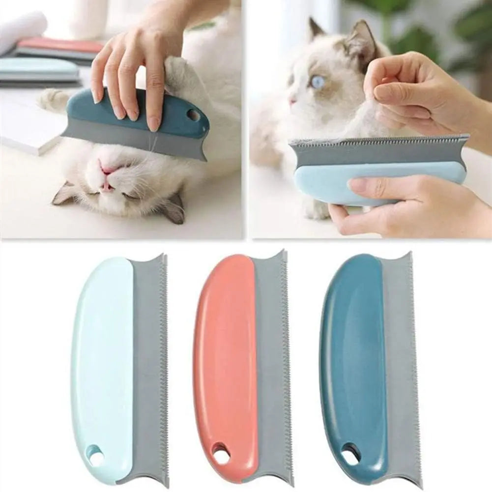 Ergonomic Cat Pet Hair Remover Dematting Brush Comb Brushes Wide and Fat for Cat and Dog Matted Fur