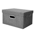 Popular Cabinet Foldable Linen Fabric Toy Kids  UnderwearStorage Box With Lid Collapsible Storage Box