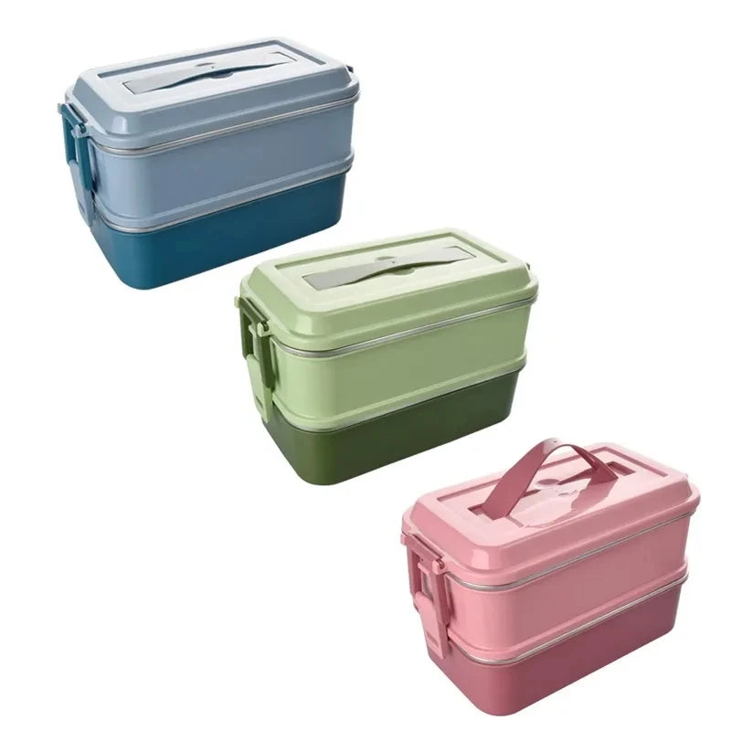 Wholesale Food grade 304 Stainless Steel And Plastic Tiffin Thermo Lunch Box Kids