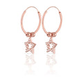 925 Sterling Silver Star Ball Hoop Earring Luxury Fine Jewelry From Turkey 1.8 cm Gold Plated Trendy Gift Collection