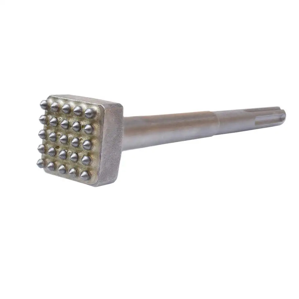 11-3/4 Inch (300mm) SDS Max Bush Hammer Bit 25 Tips 38x38mm Square Head for Concrete Heavy Duty Roughening