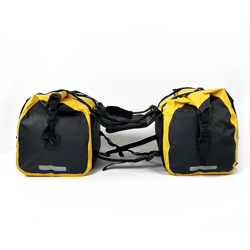 Manufacture Wholesale 2025 Pannier Bags Fully Waterproof Pvc Durable Motorcycle Saddlebags for Outdoor Travel