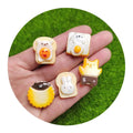 Resin Cartoon Bread Cookie Flat Back Cabochon Simulation Food Scrapbooking Craft DIY Hair Accessories Decoration