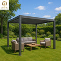 Customized Eco-Friendly Aluminum Bioclimatic Pergola Covers All-Season Motorized Gazebo Balcony Waterproof 3x3
