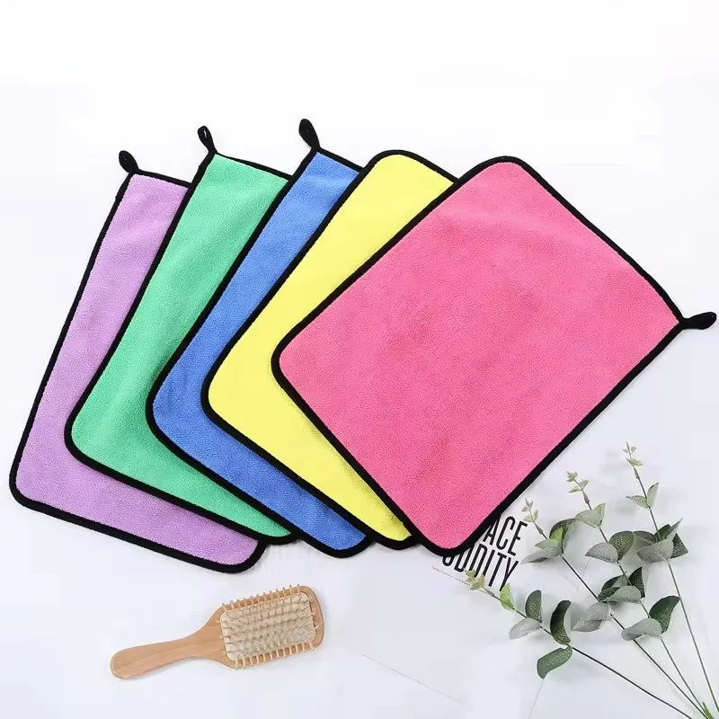 Custom 500gsm Double-sided Microfibre Car Cleaning Cloths Auto Care Wash Detailing Car Quick-Drying Microfiber Towels