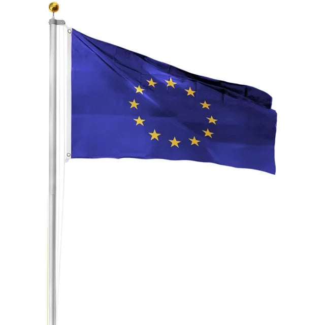 Custom Print 100D 110gsm Polyester National Flag 3x5ft European Flags