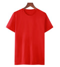 OEM Custom Logo Embroidery 150G Large Size Loose Short Sleeve Solid Color Loose Half Sleeve Bottoming T-shirt for Men