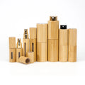 Eco-friendly Bamboo Perfume Spray Bottle 5ml/10ml Empty Refillable Perfume Glass Bottle