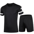 OEM custom logo embroidery printed design men's round neck clothes short-sleeved summer 2025 new shorts casual t shirt set