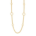 2025 Hot Selling Stainless Steel Full Zirconia Double Layer Circle Pendant Necklace for Women Fashion Choker Chain Party Gift