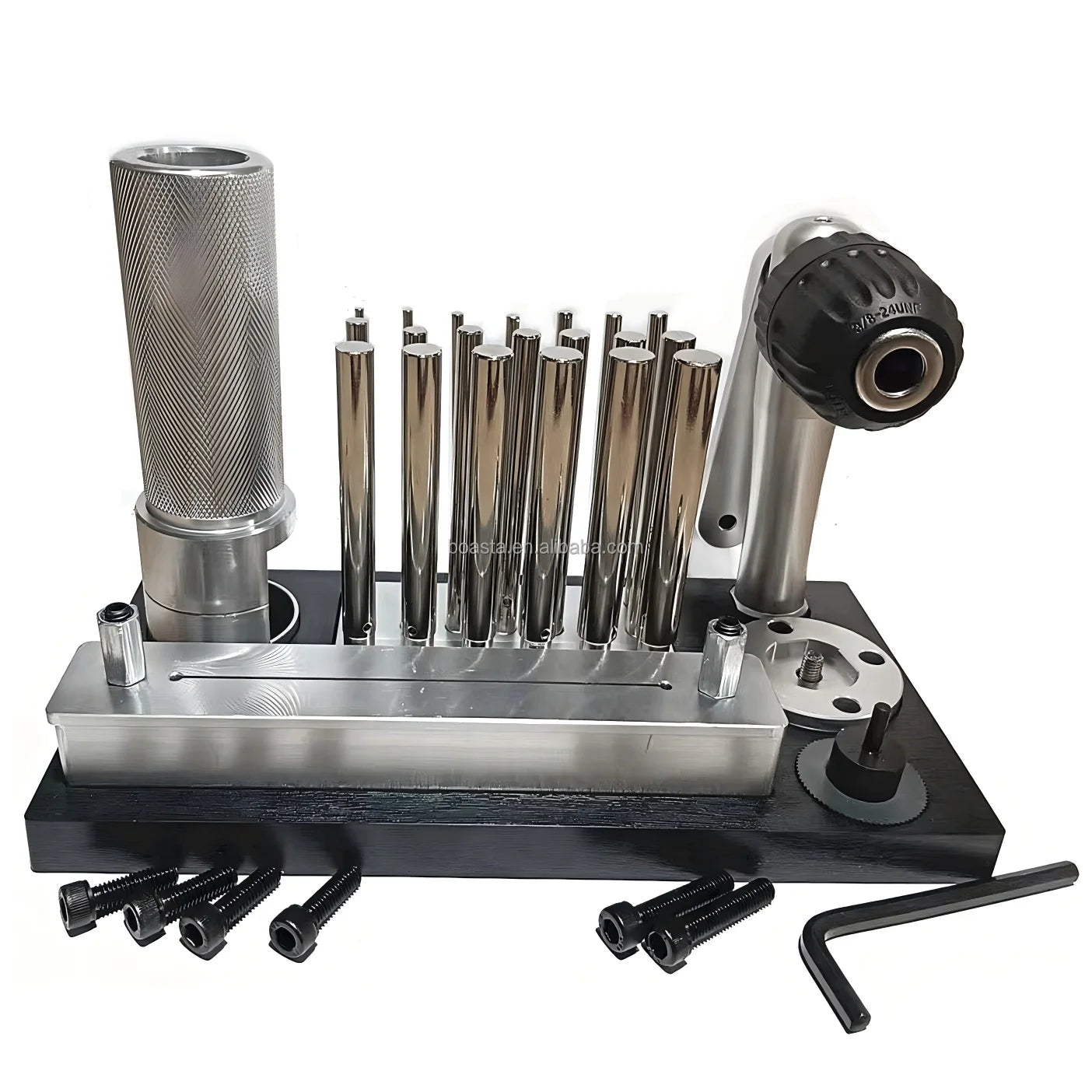 Boasta Factory Manual Jewelry Wire Drawing and Jump Ring Making Workstation with Multi Size Mandrels Tool Set