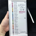 Colored Moissanite Color Card Moissanite Stone Color Chart Gem Show Board Sample Moissanite for Reference