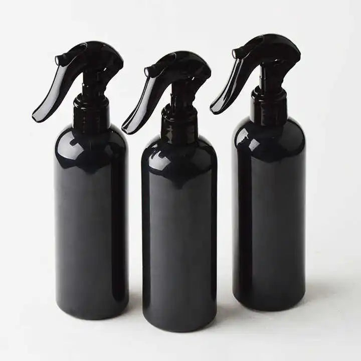 Recycled 200ml 300ml 500ml Black PET Plastic Spray Pump Bottle for Hair Salon Cosmetic Trigger Pump Bottle Spray Bottle