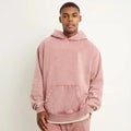 Custom Heavyweight Washed Hoodie French Terry Cotton Vintage Distressed Acid Wash Pullover Hoodie for Men  Customized