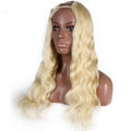 CLJhair 100% Human Hair U Part Wig Blonde 613 Available in 22inches 24 Inches 26 Inches Sizes SM or L MegaBDM