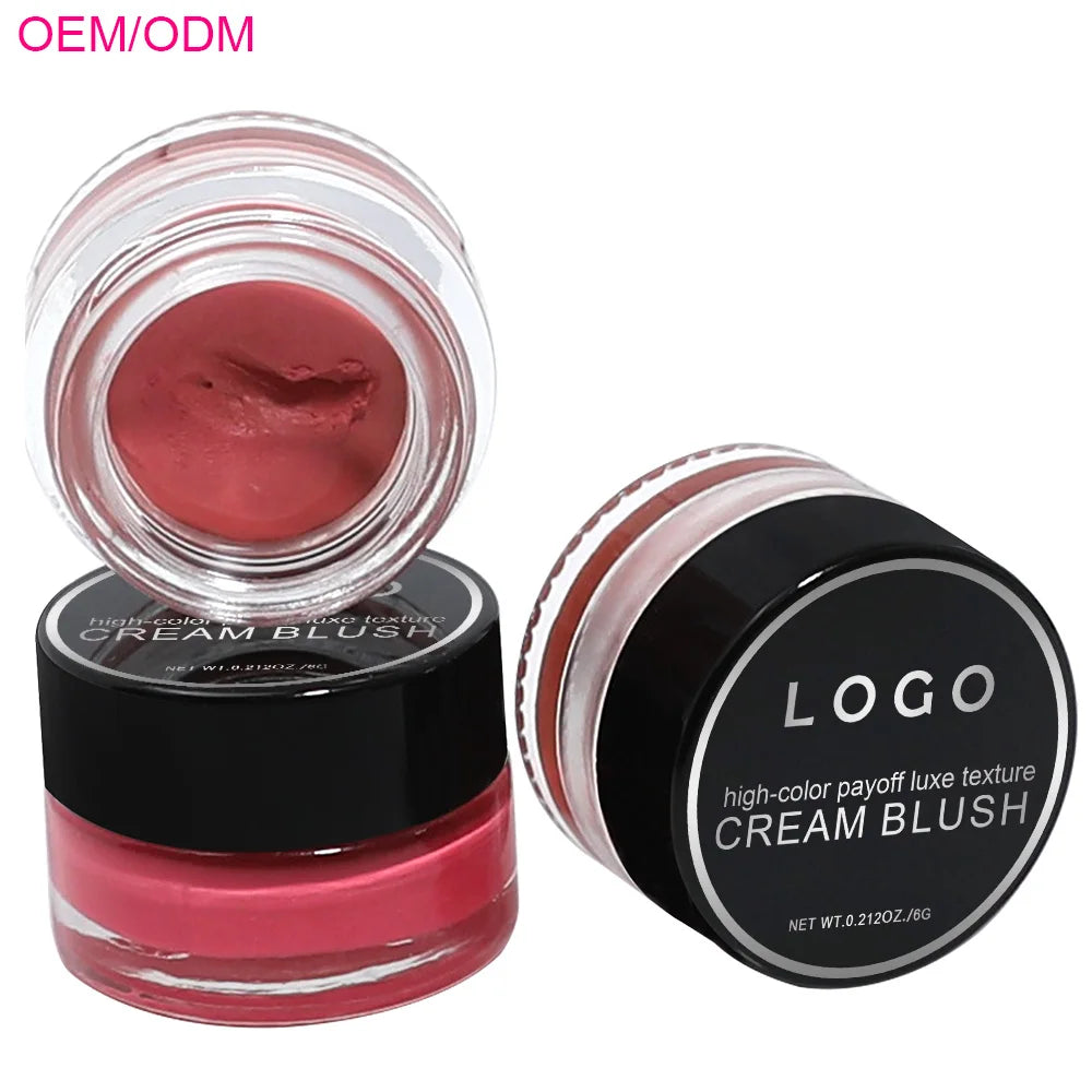 Ochain New Fashion Wholesale Cream Blush Private Label Waterproof Long Lasting Vegan Pigmented Pink Cream Blush