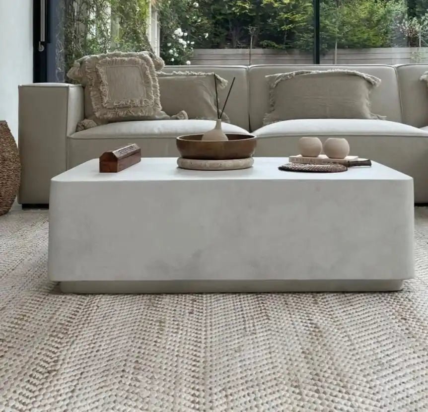 Best Selling DOSIN DS2486 Modern White Coffee Table Living Room Furniture Wooden Panel Style Made MDF Board Dining Bathroom Use